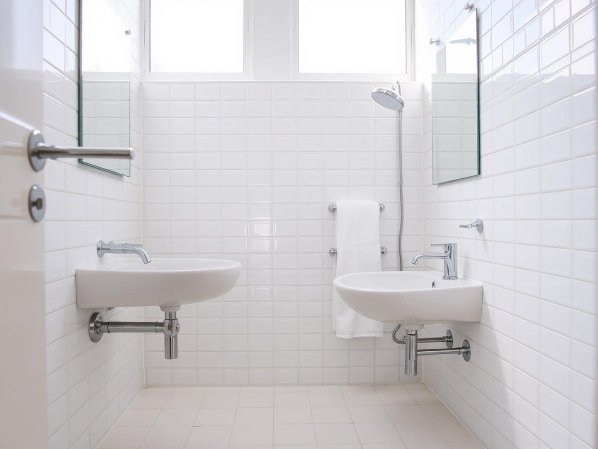 Fresh, clean bathroom